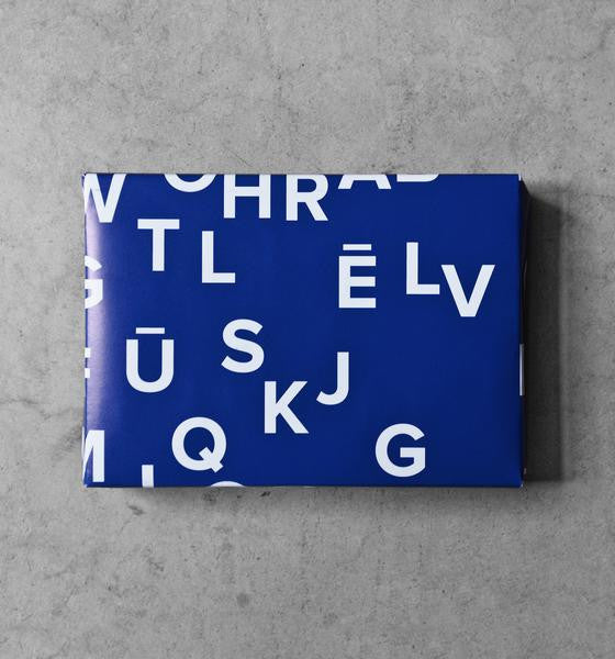 letter gift wrapping paper