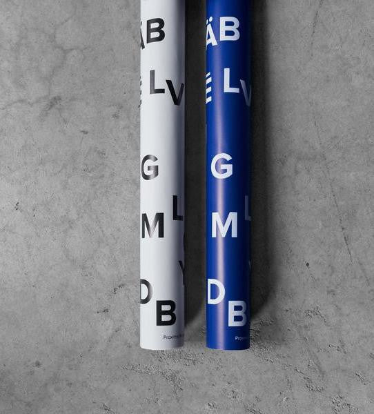 letter gift wrapping paper