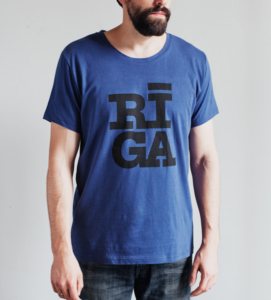 Riga logo t-shirt navy
